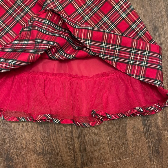 Girls Youngland Red, Black, White and Gold Olaid Formal Dress. size 24 Months. - Picture 3 of 4